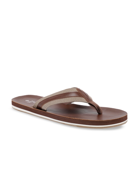 

Call It Spring Men Beige Striped Thong Flip-Flops