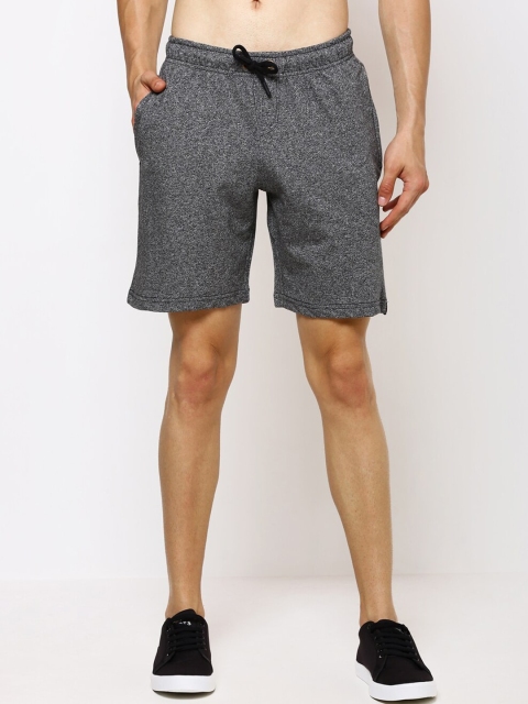 

Bareblow Men Grey Solid Regular Fit Lounge Shorts