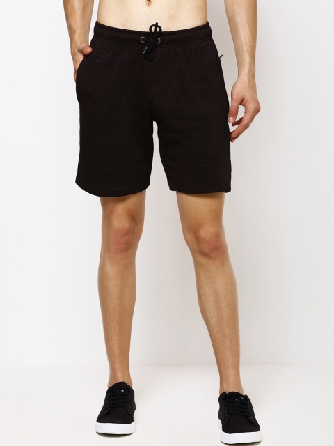 

Bareblow Men Black Solid Lounge Shorts