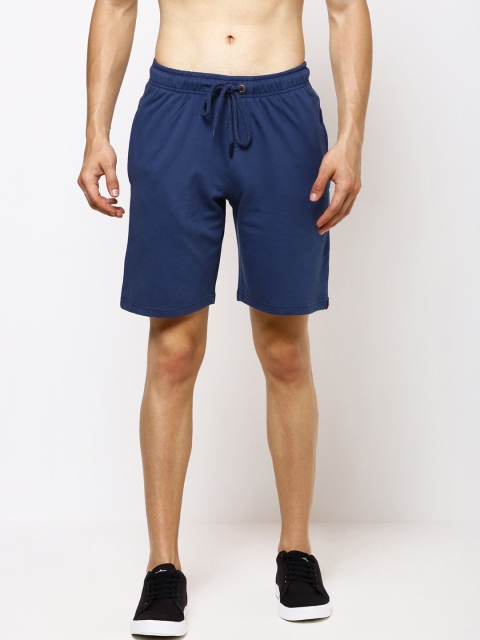 

Bareblow Men Navy Blue Solid Regular Fit Lounge Shorts