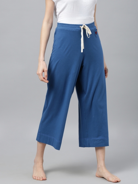 

Chemistry Women Blue Solid Lounge Pants