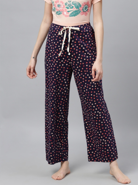 

Chemistry Women Navy Blue Printed Pyjama