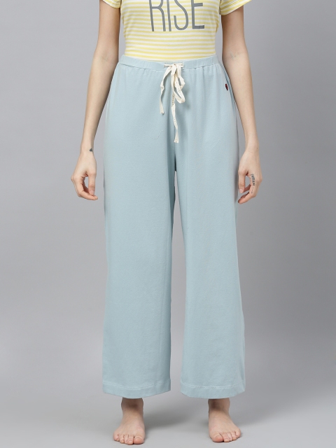 

Chemistry Women Turquoise Blue Solid Lounge Pants