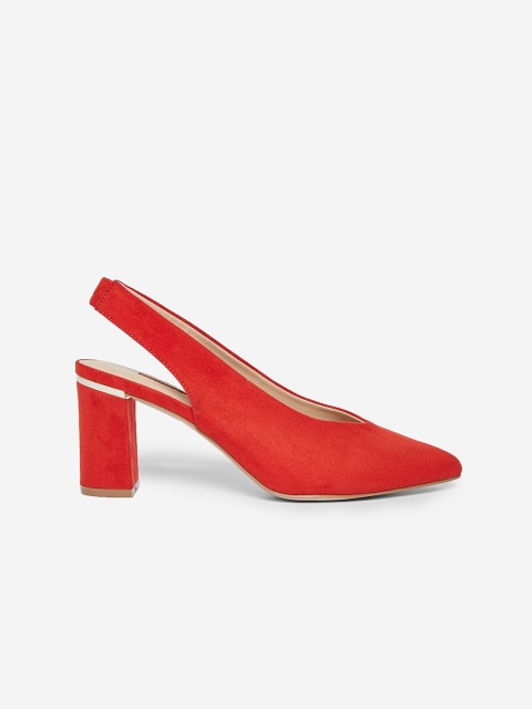 

DOROTHY PERKINS Women Red Solid Block Pumps