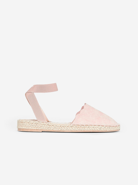 

DOROTHY PERKINS Women Peach-Coloured Mid-Top Solid Espadrille Flats