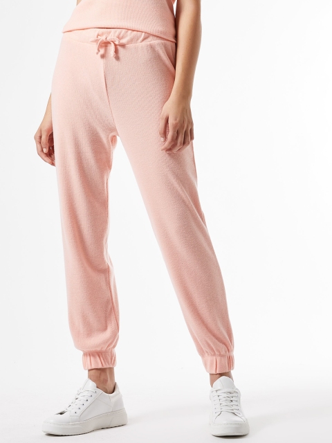 

DOROTHY PERKINS Women Peach-Coloured Solid Joggers