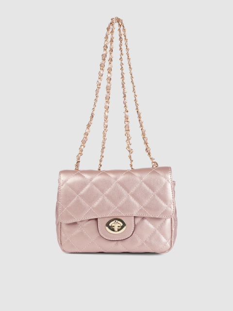 

DressBerry Women Pink Quilted Shoulder Bag