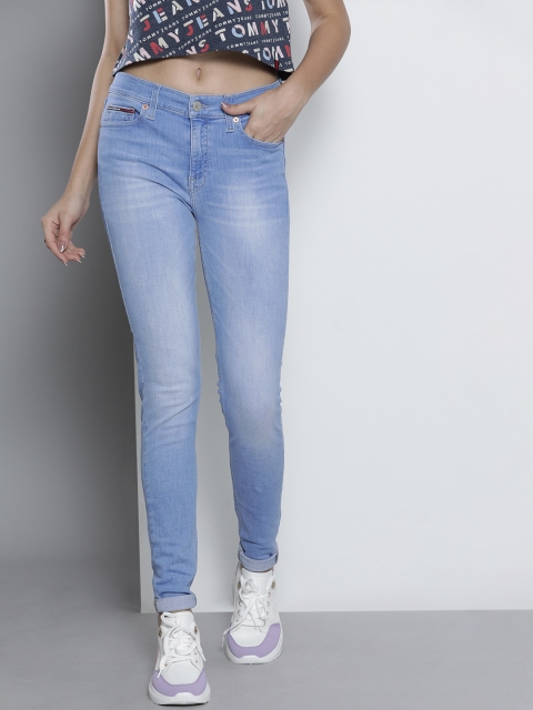 

Tommy Hilfiger Women Blue Skinny Fit Mid-Rise Light Fade Stretchable Jeans