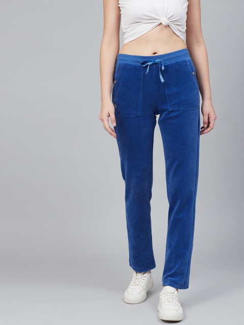 

Cayman Women Blue Solid Track Pants