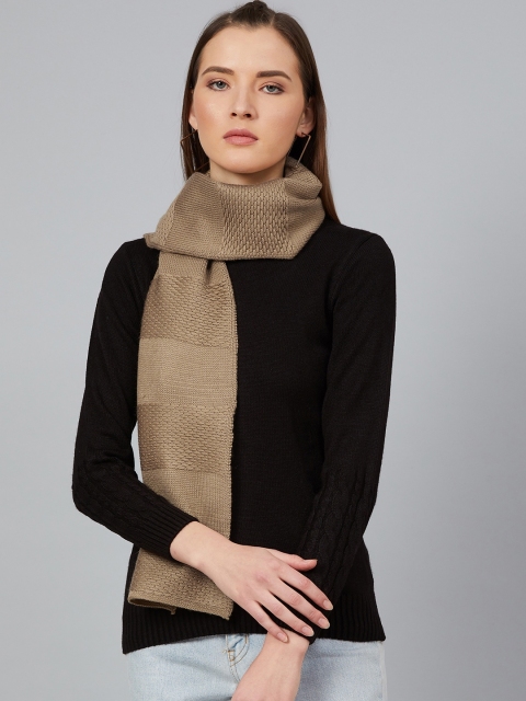 

Cayman Women Beige Woven Design Stole