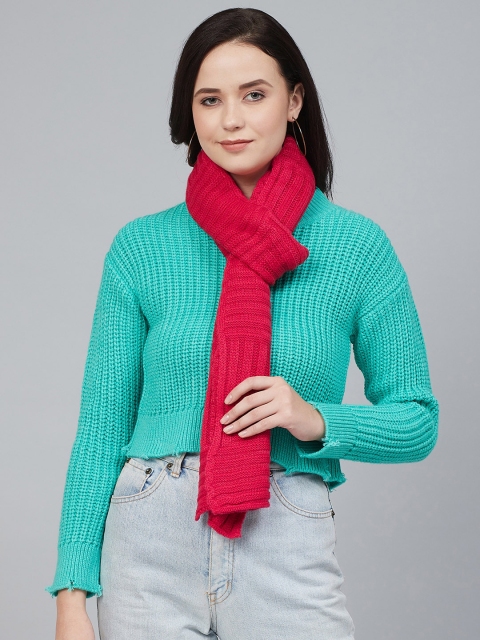 

Cayman Women Pink Self-Design Stole