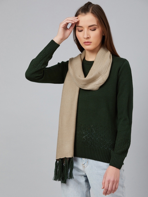 

Cayman Women Beige Woven Design Stole