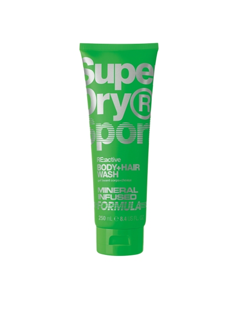 

Superdry Men Sport Re:Active Body + Hair Wash, Green