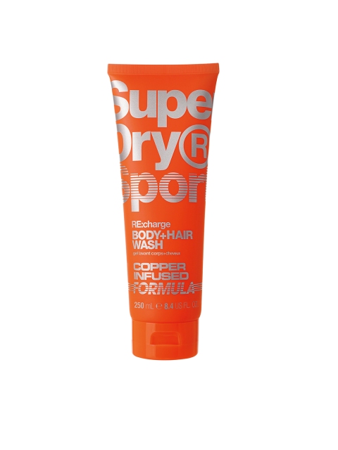 

Superdry Men Sport Re:Charge Body + Hair Wash, Orange