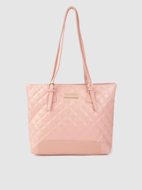

CARLTON Peach-Coloured Quilted Shoulder Bag
