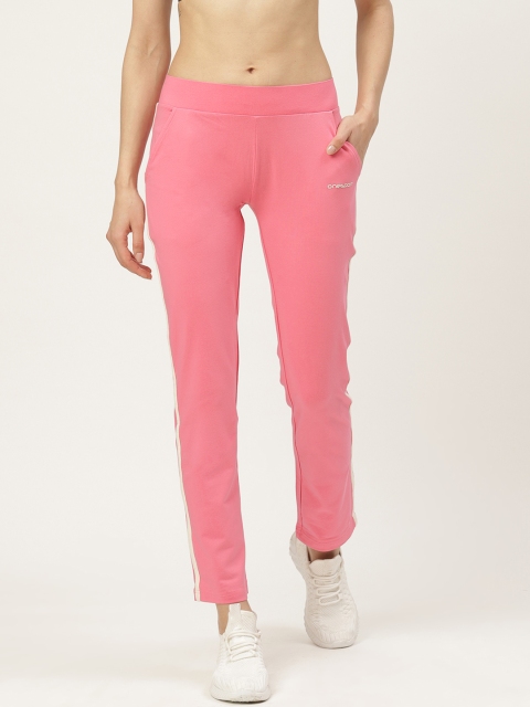 

onesport Women Pink Solid Track Pants