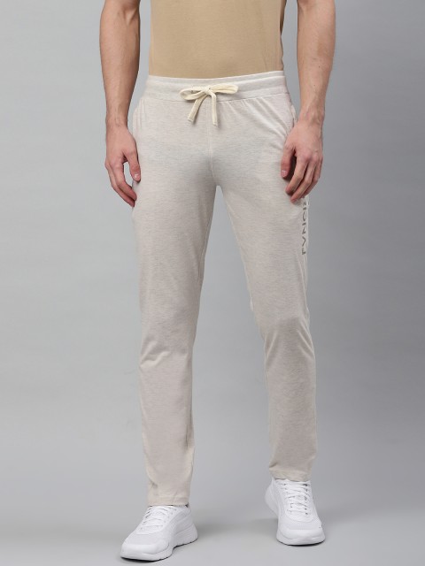 

Sweet Dreams Men Off-White Melange Solid Solid Track Pants