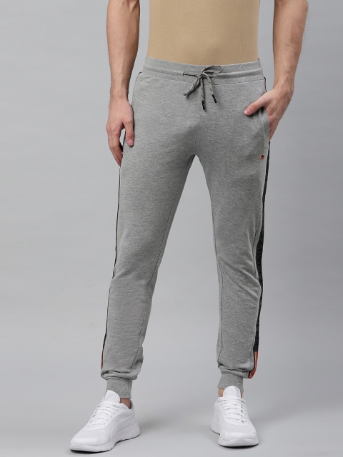 

Sweet Dreams Men Grey Melange Solid Smart Fit Joggers with Side Taping