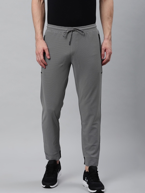 

Sweet Dreams Men Grey & Black Slim Fit Striped Track Pants
