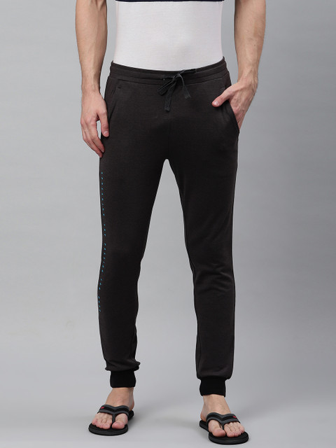 

Sweet Dreams Men Charcoal Grey Solid Lounge Joggers