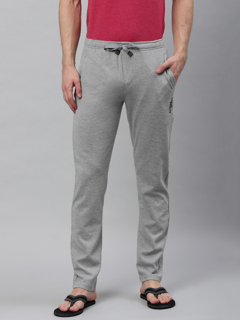 

Sweet Dreams Men Grey Melange Solid Lounge Pants