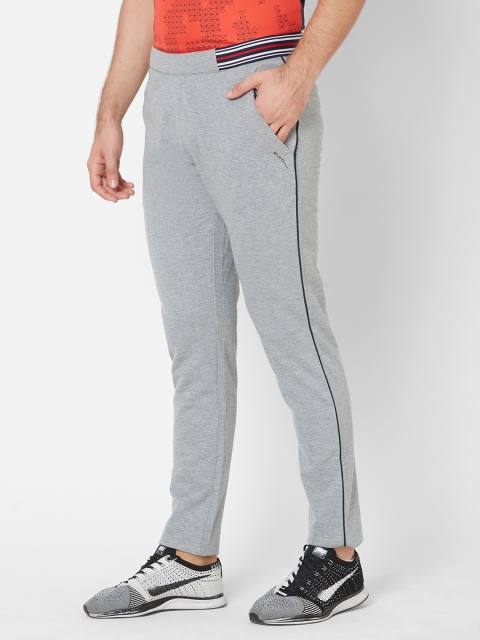 

Sweet Dreams Men Grey Melange Solid Straight Fit Athleisure Track Pants