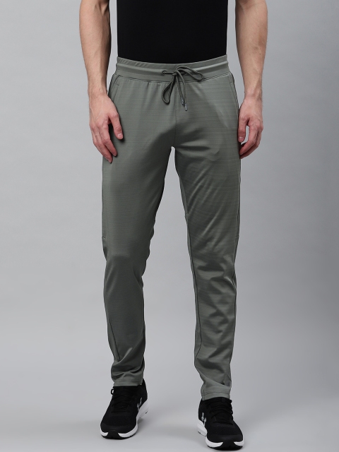 

Sweet Dreams Men Grey Striped Trackpants With Cut & Sew Detail