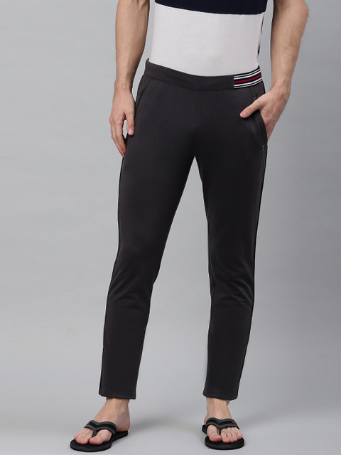 

Sweet Dreams Men Charcoal Grey Solid Lounge Pants