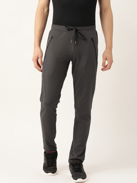 

Sweet Dreams Men Charcoal Grey Solid Straight Fit Track Pants