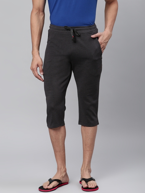 

Sweet Dreams Men Charcoal Grey Solid Three-Fourth Lounge Shorts