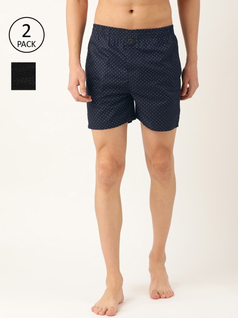 

Sweet Dreams Men Pack of 2 Printed Boxers MB-1601GT, Navy blue