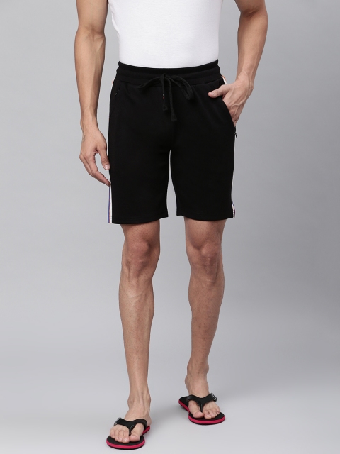 

Sweet Dreams Men Black Solid Lounge Shorts