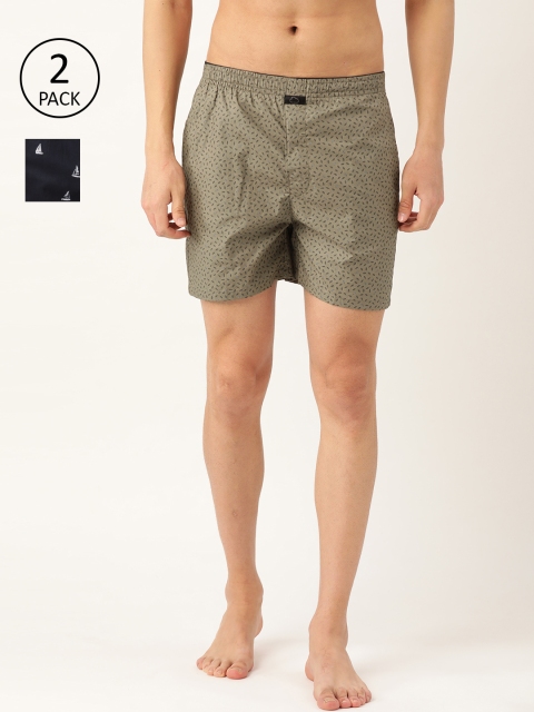 

Sweet Dreams Men Pack of 2 Printed Boxers MB-1601GT, Taupe