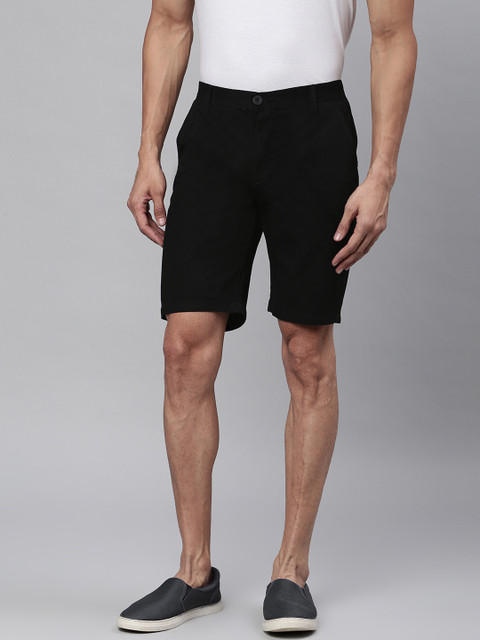 

Sweet Dreams Men Black Solid Regular Shorts