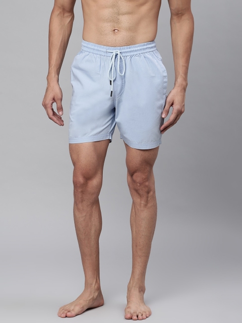 

Sweet Dreams Men Blue Solid Cotton Lounge Shorts