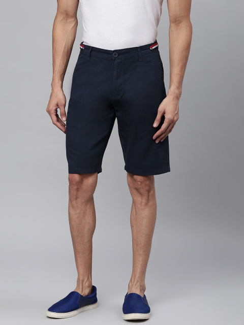 

Sweet Dreams Men Navy Blue Mid-Rise Athleisure Regular Shorts