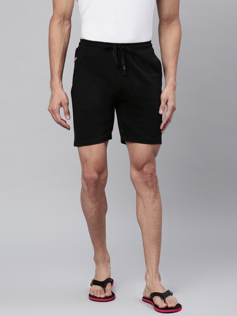 

Sweet Dreams Men Black Solid Lounge Shorts