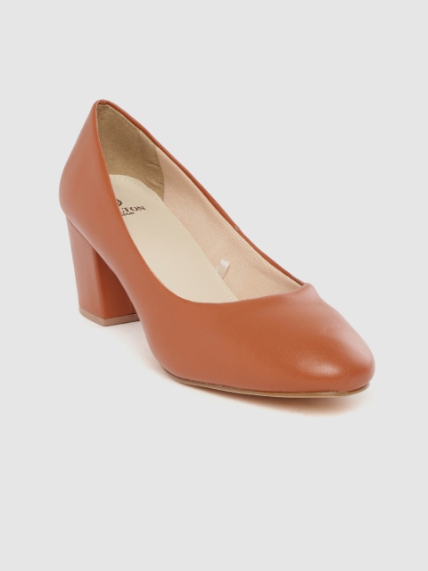 

Carlton London Women Tan Brown Solid Pumps