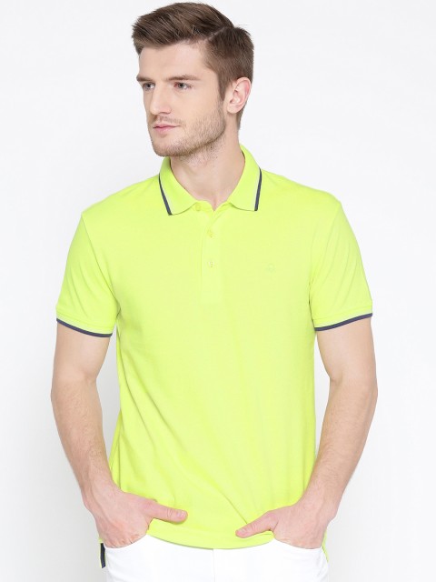 

United Colors of Benetton Lemon Yellow Polo T-shirt