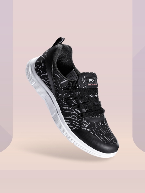 

HRX by Hrithik Roshan Men Black & Grey Mesh Running Shoes