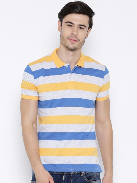 

United Colors of Benetton Multicoloured Striped Polo T-shirt, Multi