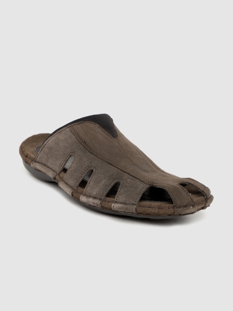 

Woodland Men Coffee Brown Suede Fisherman Sandals