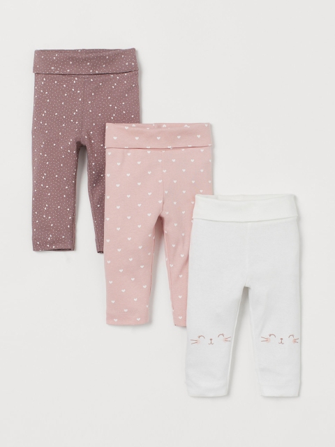 

H&M Kids 3-Pack Leggings, White