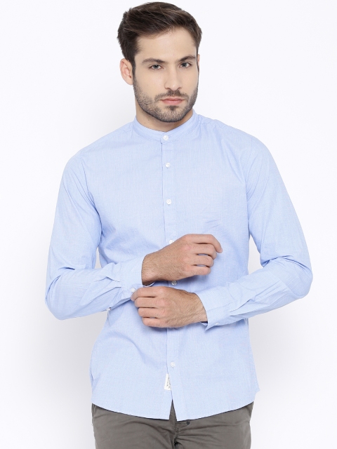 

United Colors of Benetton Men Blue Casual Shirt