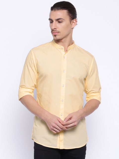 

United Colors of Benetton Men Peach-Coloured Casual Shirt