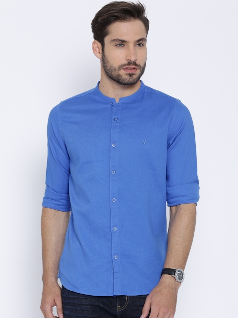 

United Colors of Benetton Men Blue Casual Shirt