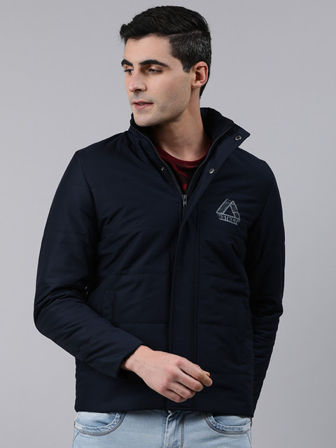 

SPYKAR Men Navy Blue Solid Insulator Quilted Jacket