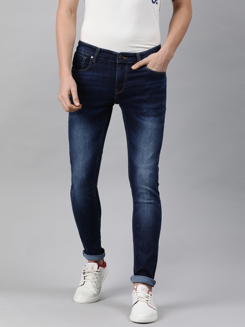 

SPYKAR Men Blue Super Skinny Fit Low-Rise Clean Look Stretchable Jeans
