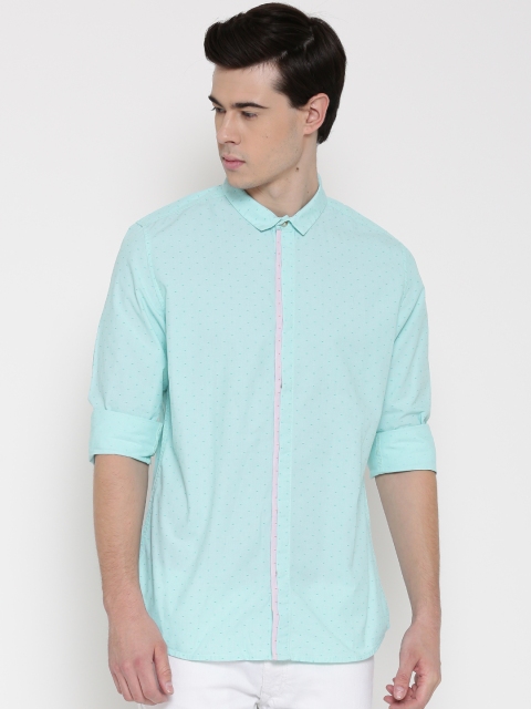 

United Colors of Benetton Sea Green Casual Shirt