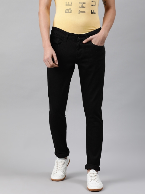 

SPYKAR Men Black Skinny Fit Low-Rise Clean Look Stretchable Jeans